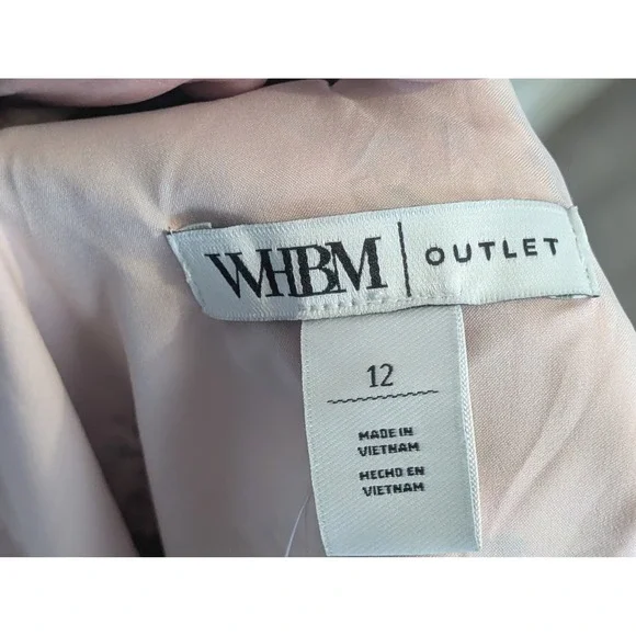 WHBM Floral Ruffle Blouse Pink Sleeveless V Neck Top Size 12 NWT Fairy Feminine - Picture 8 of 11